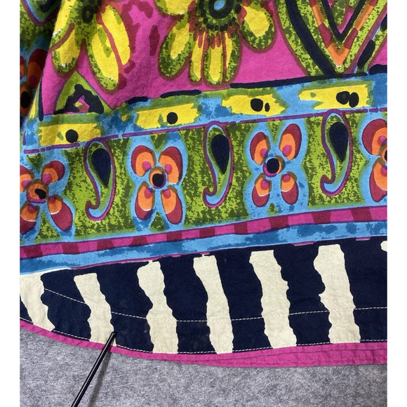 J Peterman Dress Womens Small/ Medium Pink Floral Kraftan Maxi - Picture 9 of 12